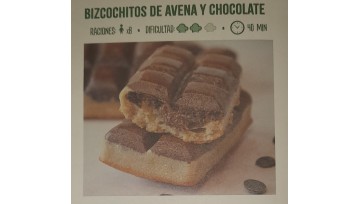 BIZCOCHITOS DE AVENA Y CHOCOLATE
